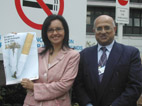 Caroline Flint MP with Whittington Chairman Narendra Makanji Caroline Flint MP with Whittington Chairman Narendra Makanji